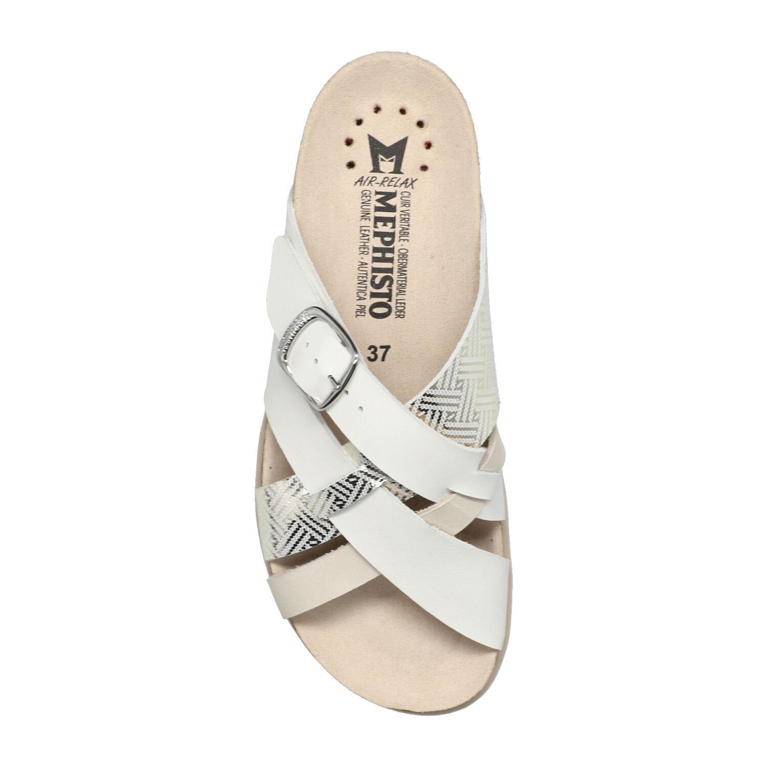 mules femme modèle Hida Blanc casse - Mephisto